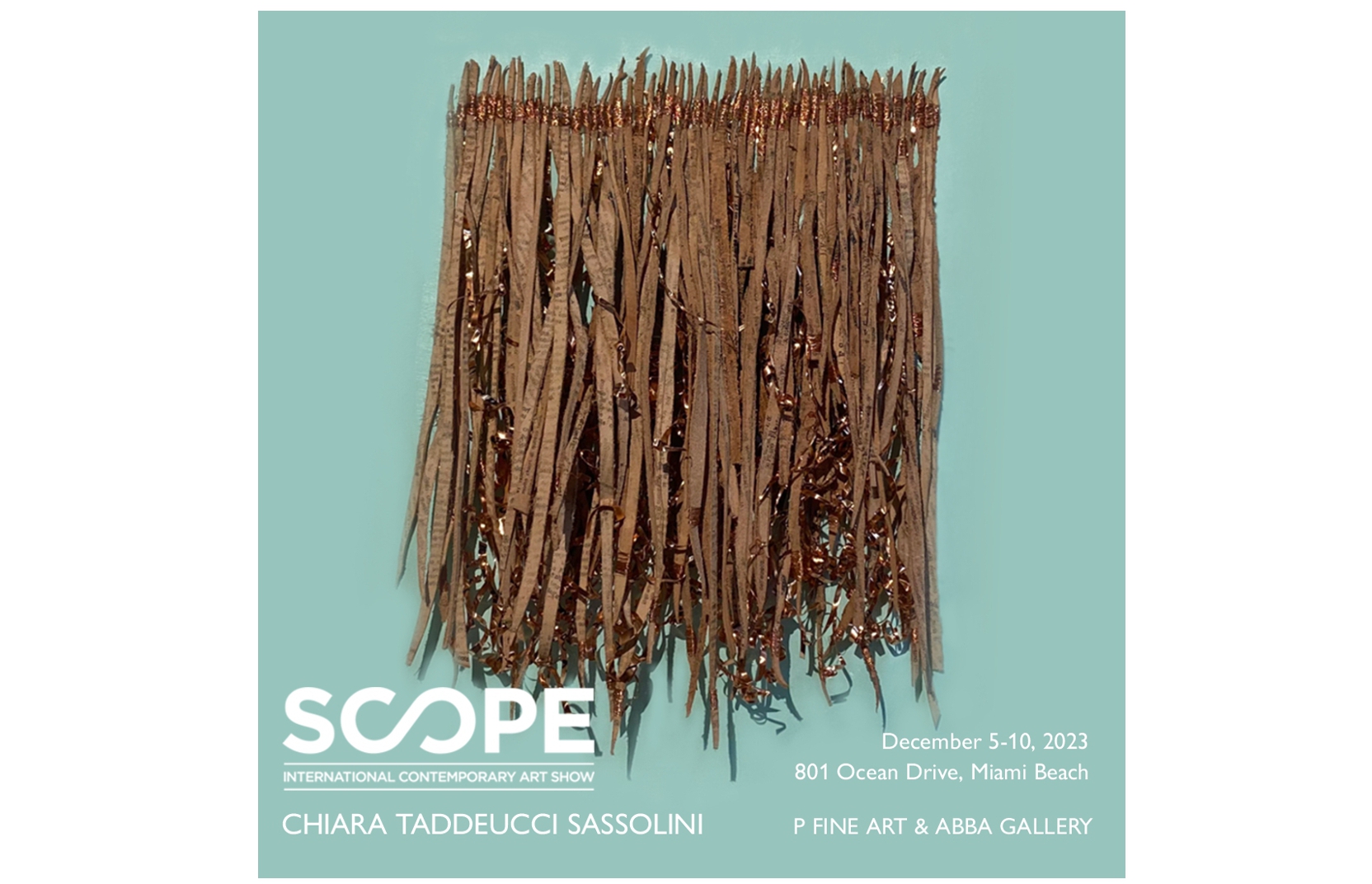 Chiara Taddeucci Sassolini SCOPE Art Fair Miami December 2023